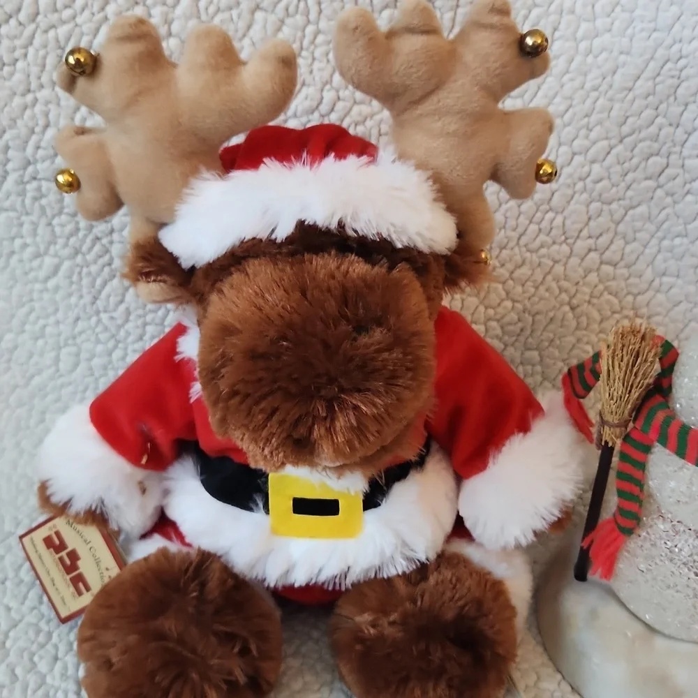 Vintage 90's Avon Chily Sam Light-up Snowman PBC Musical Collection Reindeer